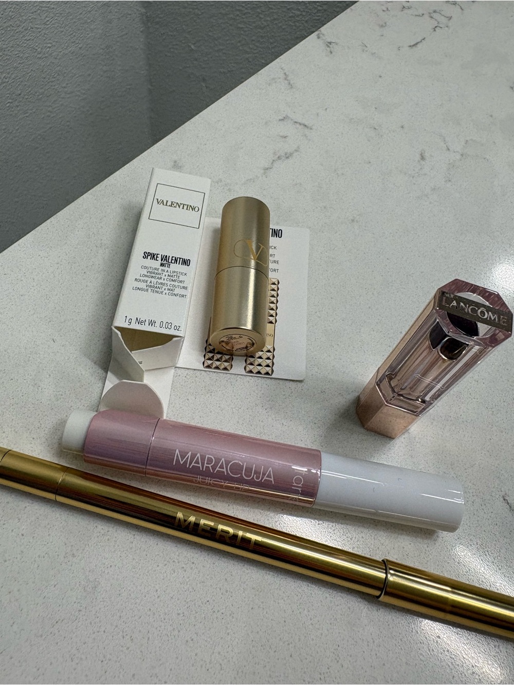 Valentino, Lancôme, Tarte & Merit Lip Makeup Set in Pink